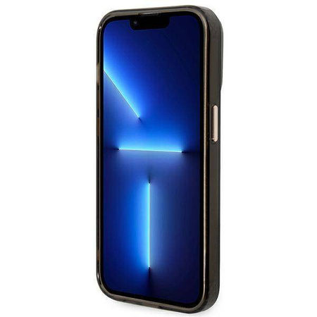 Guess Gold Outline Translucent MagSafe - Etui iPhone 14 Pro (czarny)