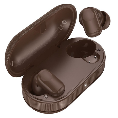 HOCO słuchawki bezprzewodowe bluetooth TWS EQ19 brązowe