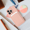 Futerał CARD CASE do IPHONE 7 / 8 / SE 2020 / SE 2022 różowy