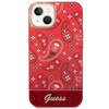 Guess Bandana Paisley - Etui iPhone 14 Plus (czerwony)