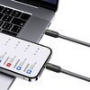 USAMS Kabel USB-C/Lightning 1m SJ732 czarny/black YU Series SJ735USB01 (US-SJ735)