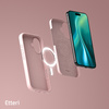 Nakładka Etteri Silicone Mag do iPhone 16 6,1" jasnoróżowa