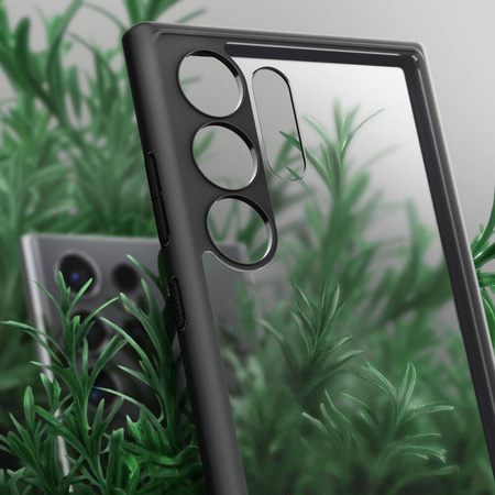 Etui Spigen Ultra Hybrid na Samsung Galaxy S24 Ultra - przezroczysto-czarne