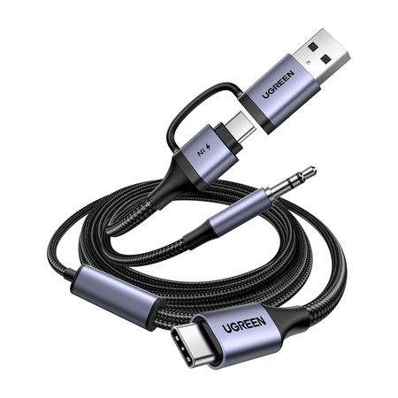 Karta dźwiękowa Ugreen CM772, USB-C do 3.5mm + USB-C/A