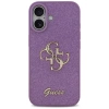 Guess Fixed Glitter Big 4G Hülle für iPhone 17 - Lila