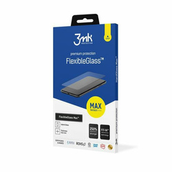 3MK FlexibleGlass Max iPhone 16 Pro czarny/black, Szkło Hybrydowe z wzmocnionymi krawędziami
