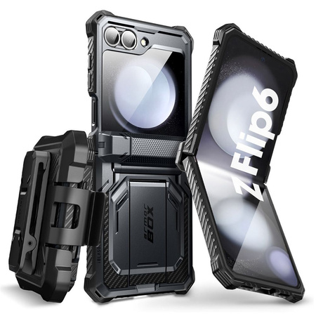 IBLSN ArmorBox Supcase Hülle für Samsung Galaxy Z Flip 6 - Schwarz