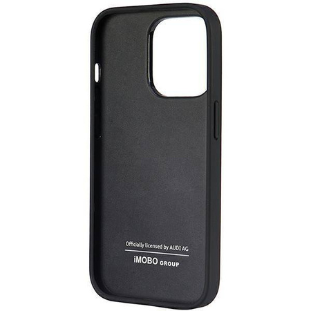 Audi Synthetic Leather iPhone 14 Pro 6.1" black/black hardcase AU-TPUPPCIP14P-TT/D1-BK