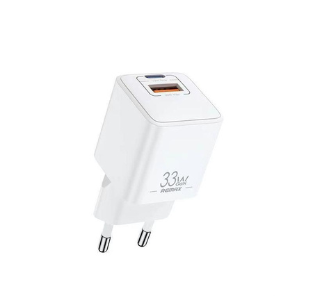 Ładowarka sieciowa REMAX BATT SERIES PD QC 33W RP-U26 1xUSB + 1xUSB-C WHITE