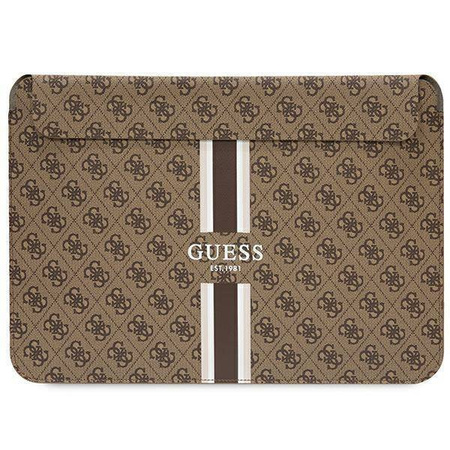 Tasche LAPTOP 16" Guess Sleeve 4G Printed Stripes (GUCS16P4RPSW) braun