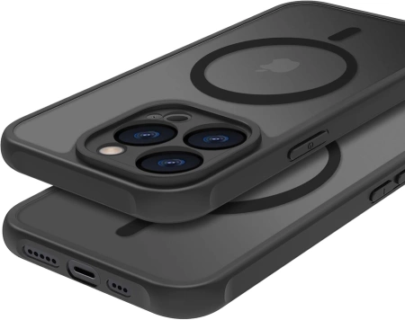 Panzer Matt Case MagS iPhone 16 Black