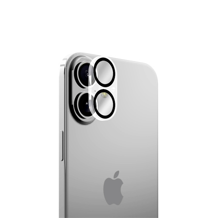 Crong Lens Shield - Szkło na aparat i obiektyw iPhone 16 / iPhone 16 Plus
