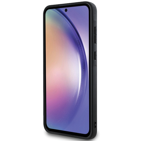 Oryginalne Etui KARL LAGERFELD hardcase Fixed Glitter Ikonik Logo Metal Pin KLHCSA55GKNPSK do Samsung Galaxy A55 czarny