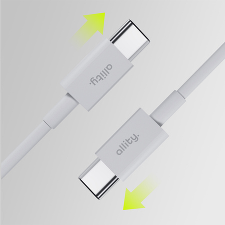 Allity kabel AUC-03 USB-C - USB-C 2,0 m 100W biały