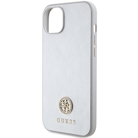 Guess GUHCP15MPS4DGPS iPhone 15 Plus 6.7" silver/silver hardcase Strass Metal Logo