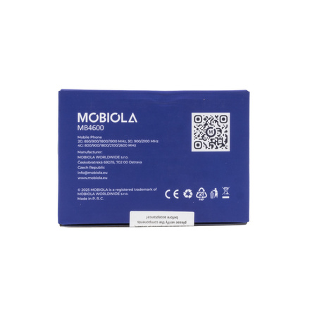 TELEFON GSM MOBIOLA  KLAPKĄ CZERWONY TLEFON DLA SENIORA MB4600 4G