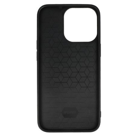 Tel Protect CARBON Case do Iphone 13 Pro Max Czarny z niebieskim paskiem