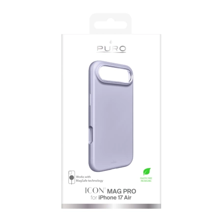 Etui silikonowe Pure Icon Mag Pro Liquid Silicone na iPhone 17 Air kompatybilne z MagSafe, z ochroną aparatu i aluminiowymi przyciskami - różowe