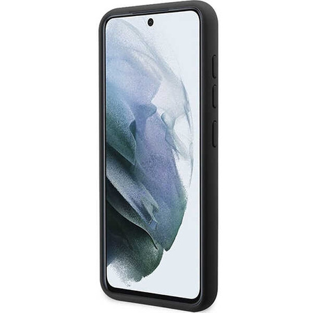 Guess Silicone Script Metal Logo - Etui Samsung Galaxy S23 (czarny)