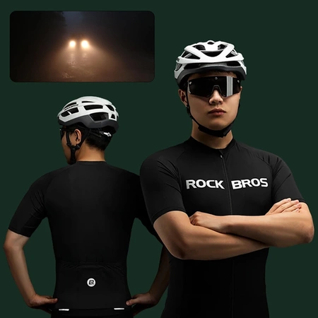Rockbros 15120002005 Kurzarm-XXL-Radtrikot – Schwarz