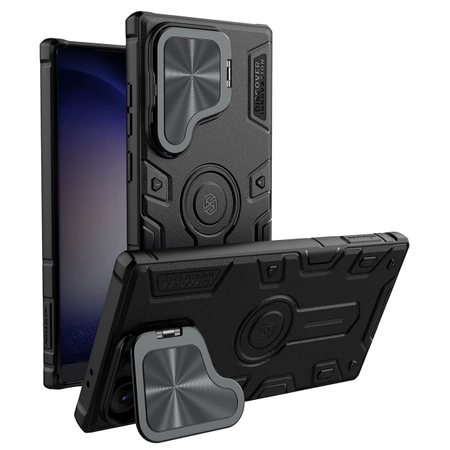 Nillkin CamShield Armor Prop Hülle für Samsung Galaxy S24 Ultra – schwarz