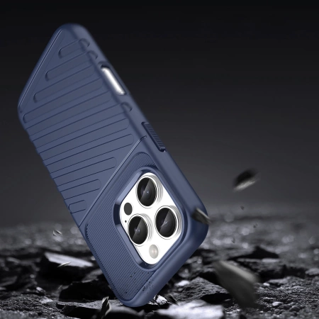 Thunder Case Silikonhülle für iPhone 16 Pro – blau