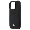 BMW nakładka do iPhone 16 Pro Max 6,9" BMHCP16X22RSEPK Hardcase Sign Leather Cardslot czarna