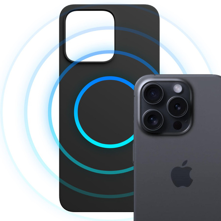 Apple iPhone 15 Pro - 3mk Hardy MagSilicone Graphite