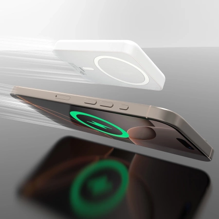 Powerbank Dudao K26S 5000mAh 20W USB-A / USB-C / MagSafe - weiß