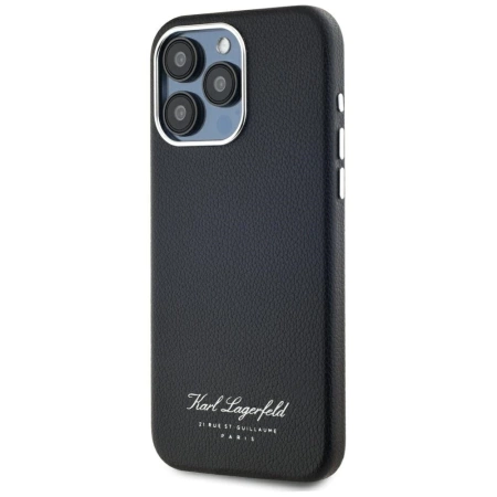 Karl Lagerfeld Hotel RSG iPhone 15 Pro Hülle - Schwarz