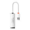 Baseus Lite Series Ethernet Adapter USB-A to RJ45 LAN Port (100Mbps) White