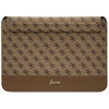 Guess Sleeve GUCS14PS4SGW 14" brązowy/ brown 4G Stripe Metal Logo
