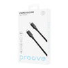 Proove kabel Striped Silicone Type-C do Type-C 60W (1m) czarny
