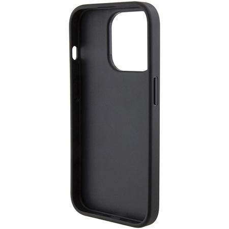 Karl Lagerfeld Quilted K Pattern case for iPhone 15 Pro - black