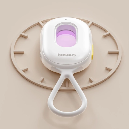 Baseus Heyo Series II Hidden Camera Detector with Alarm and Mini Flashlight + Baseus Simple USB-A - USB-C Cable - White