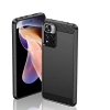 Carbon Case flexible Schutzhülle Xiaomi Redmi Note 11 Pro+ 5G (China) / 11 Pro 5G (China) / Mi11i HyperCharge / Poco X4 NFC schwarz