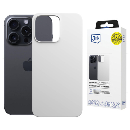 Apple iPhone 16 Pro - 3mk Hardy MagSilicone White