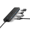 Ugreen CM219 HUB with 4 USB-A 3.0 ports and USB-A 3.0 cable - black