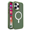 Armored magnetic iPhone 14 Plus MagSafe Color Matte Case - green
