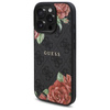 Original Handyhülle IPHONE 16 PRO MAX Guess Hardcase 4G Flowers Print MagSafe (GUHMP16XP4ROPEMCK) schwarz