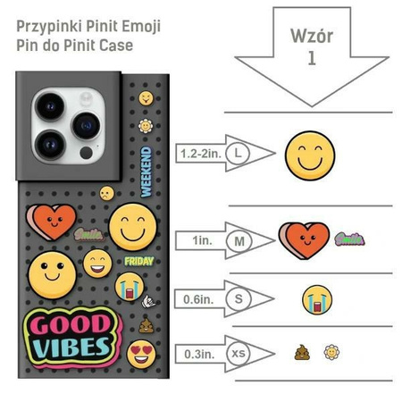 Przypinki Pinit Emoji Pin do Pinit CaseWzór 1