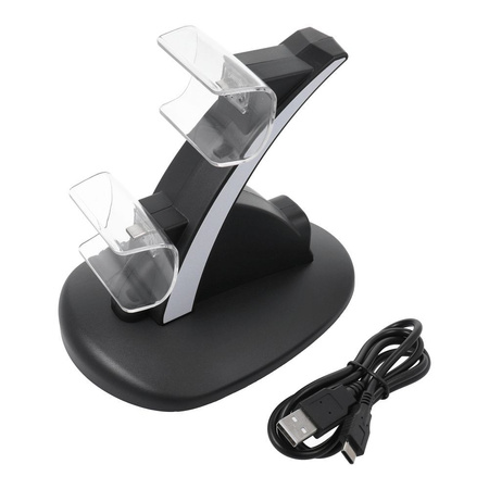 Podwójna stacja ładująca do padów PS5 HBP-253 czarna