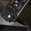 Hybrid Armor Camshield iPhone 16 Plus Panzerhülle mit Kameraabdeckung und Ständer – Schwarz