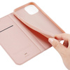 Etui IPHONE 13 MINI z klapką Dux Ducis skórzane Skin Leather jasny róż