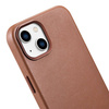 iCarer Case Leather genuine leather case for iPhone 14 Plus braun () (MagSafe compatible)