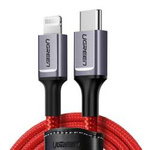 UGREEN USB-C to Lightning Cable, 1m (red)