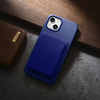 iCarer Case Leather genuine leather case for iPhone 14 dunkelblau (WMI14220709-DB) (MagSafe compatible)