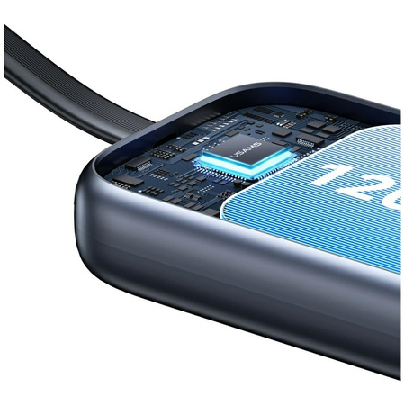 Ładowarka indukcyjna 2w1 Usams CD245 do  Apple Watch z powerbankiem 1200mAh + kabel USB-C titanium