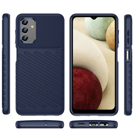 Thunder Case elastyczne pancerne etui pokrowiec Samsung Galaxy A13 5G niebieski