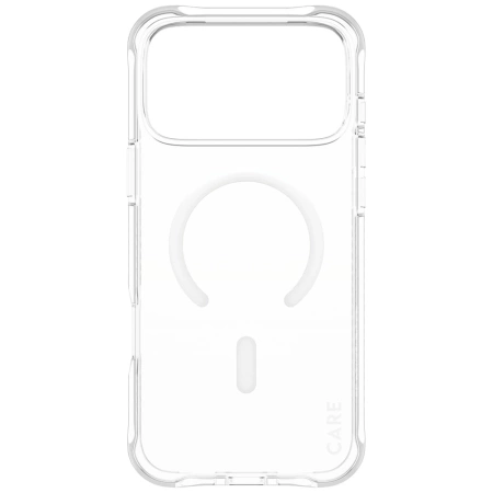 CARE by PanzerGlass Modisches Samba Case mit weißem MagSafe für iPhone 17 Pro Max - Transparent